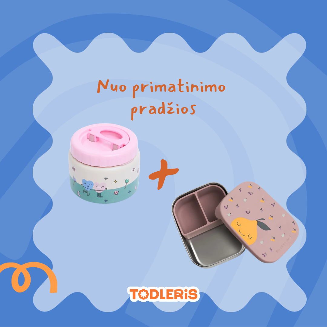Specialus pasiūlymas: maisto termosas + užkandžių dėžutė