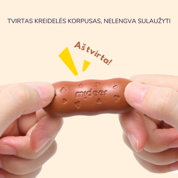Bičių vaško kreidelės "Pupelės" – 8 spalvos