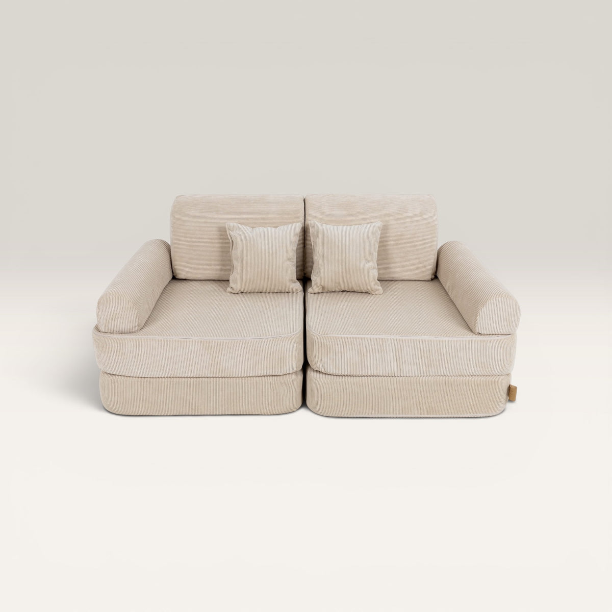 Vaikiška modulinė sofa, kreminė | TODLERIS