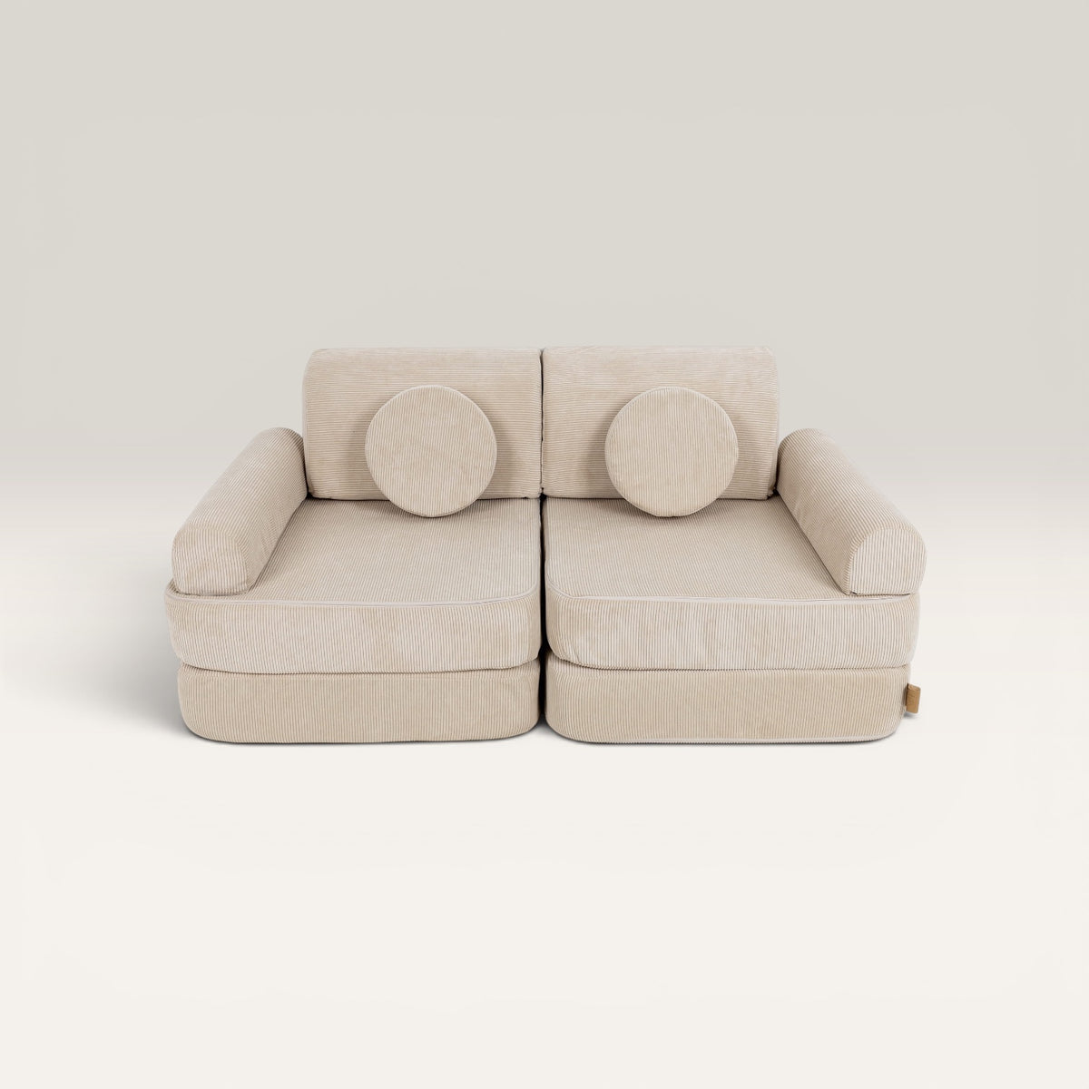 Vaikiška modulinė sofa, kreminė | TODLERIS
