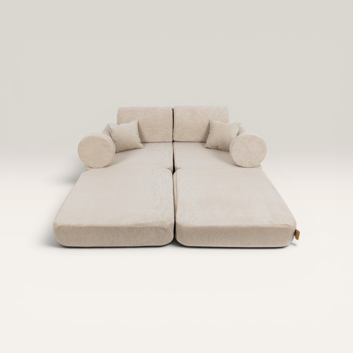Vaikiška modulinė sofa, kreminė | TODLERIS