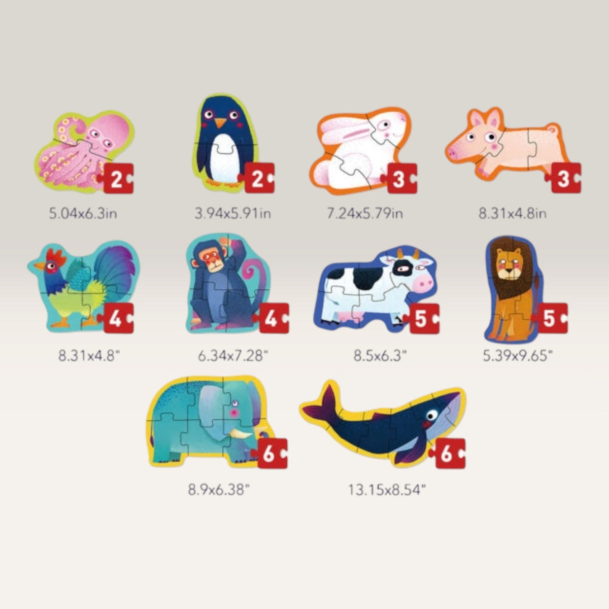 Pirmoji dėlionė | Gyvūnai